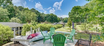 Private Dock + Fire Pit: Serene Lake Gaston Escape