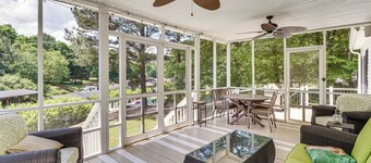 Private Dock + Fire Pit: Serene Lake Gaston Escape