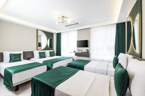 Literie de qualité supérieure, mini-bar avec articles gratuits