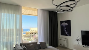 Luxury Villa, Sea View | Living area - Whisky Green Coast Hotel & Apartments (Himare)