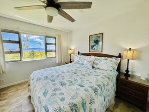 2 bedrooms, iron/ironing board, WiFi, bed sheets