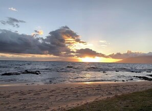 On the beach