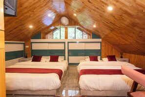 Family Wooden Suite with Terrace | Desk, free WiFi, bed sheets