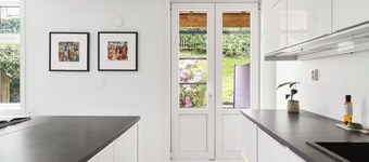 Modern apartment in traditional wooden house in Bergen