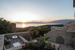Terrace/patio - Niki's Tower - Exclusive Serene Seaview Stone Gem (Kalamata)