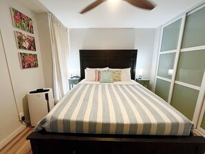 Condo, 1 Bedroom | 1 bedroom, iron/ironing board, free WiFi