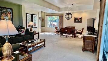 Condo, 2 Bedrooms | Living area | Smart TV, streaming services