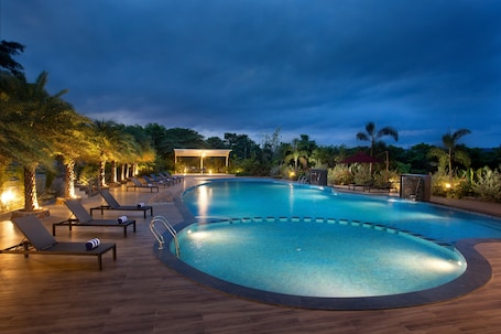 Outdoor pool. Trishvam Symphony
