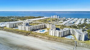 Exterior - Oceanfront 1st Floor Walk-Out w/ Ocean Views, Steps to Beach & Pool - 4BR 3BA (Indian Beach)