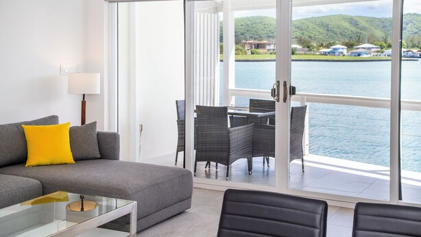 Luxury Townhome, Villa 232D | Living area - Blue Luxury Properties (Jolly Harbour)