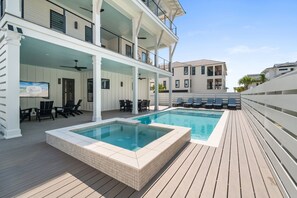 Et oppvarmet basseng