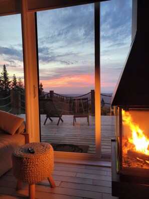 Interior - Panörama: Mini house in nature (Lac-Beauport)