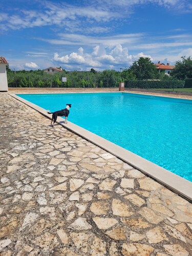 La Peppina - Charmantes Apartment mit großer Terrasse nahe Porec und Meer + Pool