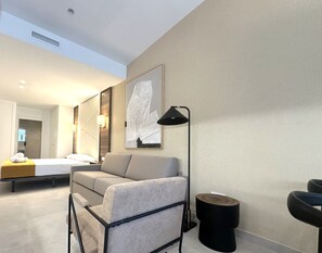 Superior Studio | Individually decorated, individually furnished, laptop workspace