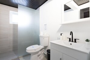 Towels, soap, toilet paper