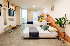 1 室のベッドルーム、アイロン / アイロン台、インターネット、ベッドシーツ