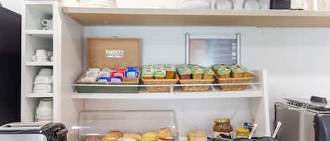Daily buffet breakfast (EUR 12.90 per person)