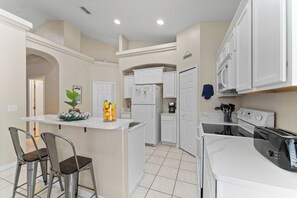 Microwave, stovetop, dishwasher