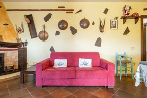 Apartment, 2 Bedrooms, Patio, Garden View | Living room - Authentic Sardinian Villa Surrounded by Nature (Orosei)