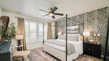 5 slaapkamers, een strijkplank/strijkijzer, gratis wifi, beddengoed