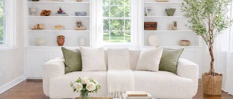 Televisión y chimenea