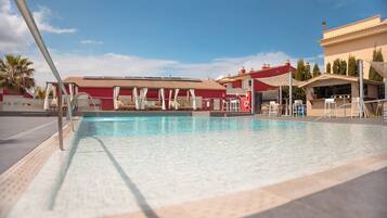 Una piscina riscaldata