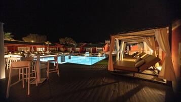 Una piscina riscaldata