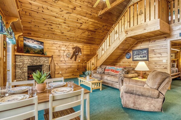 TV connectée, cheminée