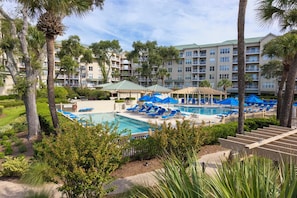 A heated pool - Serene 5th floor Villa with Two Balconies! (Hilton Head)