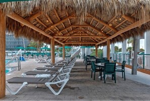 Outdoor dining - Ocean View Condo w/ Full Kitchen (Cocoa Beach)