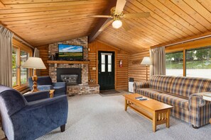 Fernseher, Kamin