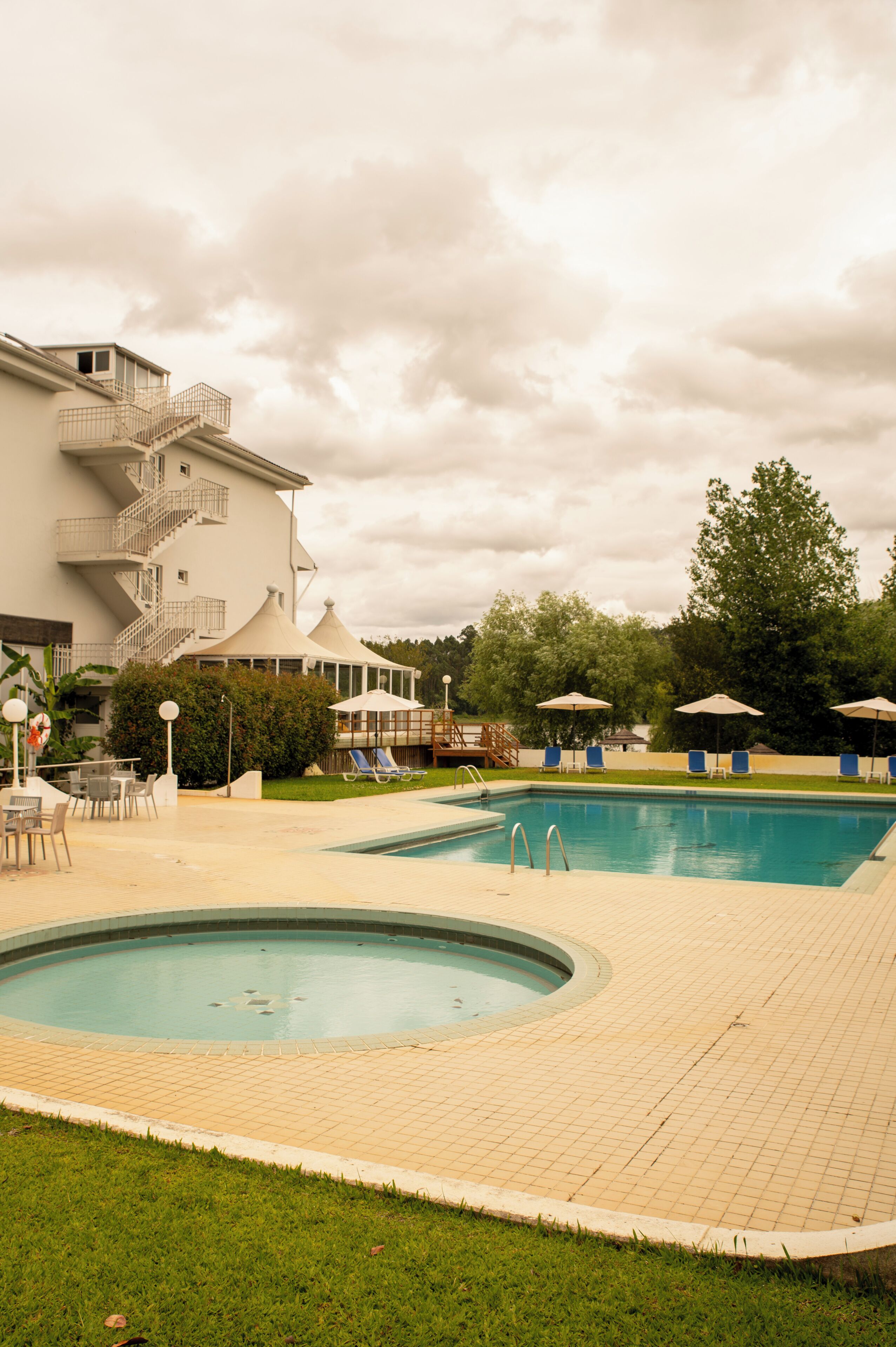 Indoor pool, seasonal outdoor pool