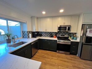 Microwave, oven, stovetop, dishwasher