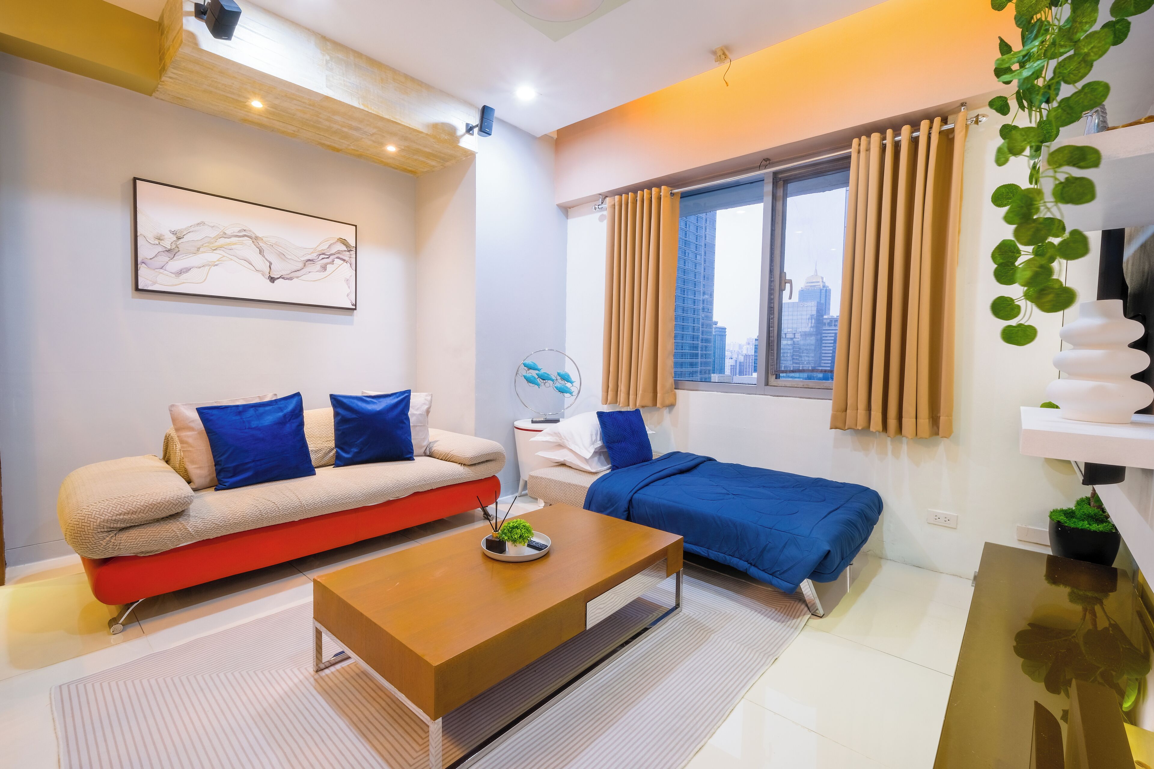 2 bedrooms, iron/ironing board, travel crib, WiFi