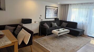 Smart TV, DVD player, books