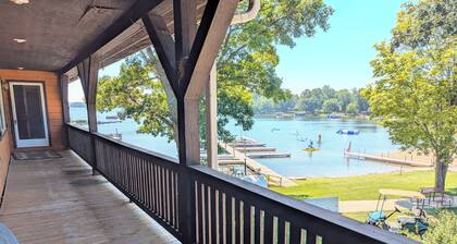 6-bdrm, 4bath, luxury cabin on the lake w/WiFi, AC, all resort amenities incl.