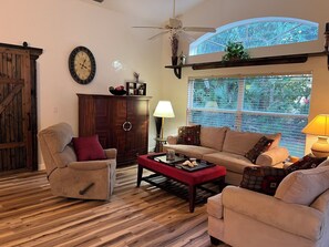 Smart TV, DVD player, books