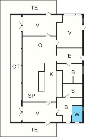 House | Floor plan - 4 Star Holiday Home in Brovst (Brovst)