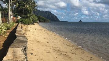 Espreguiçadeiras, toalhas de praia
