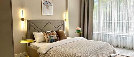 1 chambre, fer et planche à repasser, Wi-Fi, draps fournis