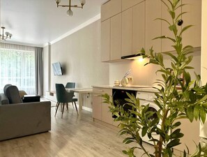 Interior - "Sky Harmony" chic studio near Arbat (Almaty)