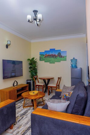 Smart TV, foosball, books