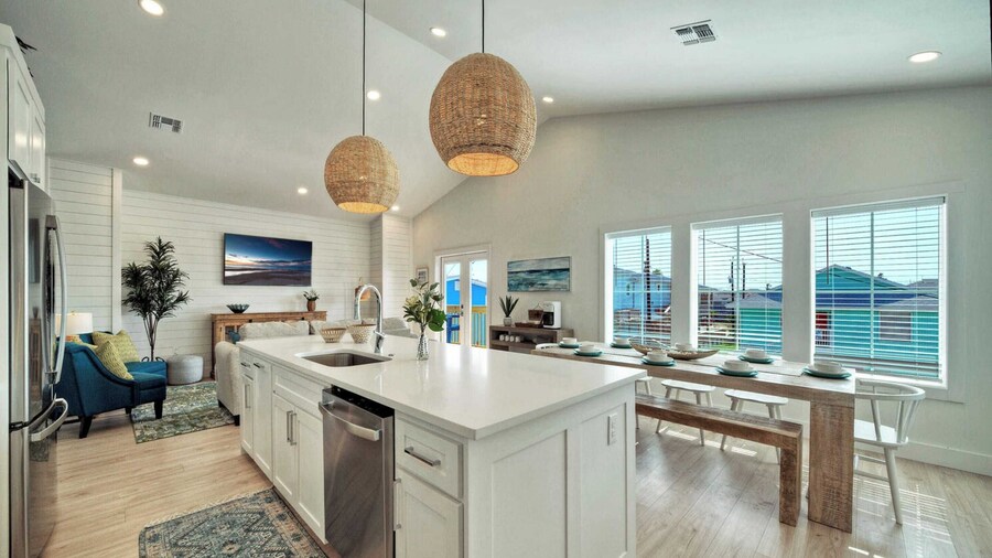 Sleeps 22 2 Homes w/ Private Pool + Patio Walkable Location, Golf Cart Zone