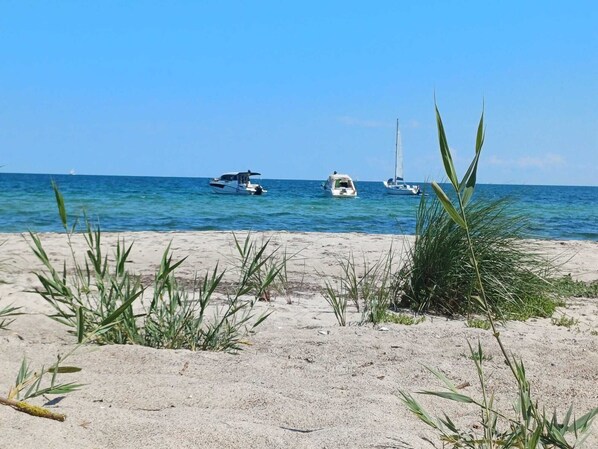 Plage à proximité, chaises longues