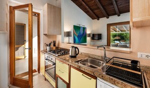 Fridge, oven, stovetop, dishwasher