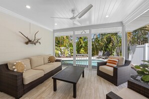 Interior - Heated Plunge Pool & Screened Lanai: 2BR/2BA Oasis Steps from North-End Beach (Anna Maria)