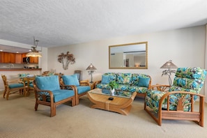 Condo, Multiple Beds (Kona By The Sea 312) | Living area - Kona By The Sea 312 (Kailua-Kona)