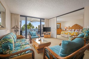 Leilighet, flere senger (Kona By The Sea 312) | Oppholdsområde