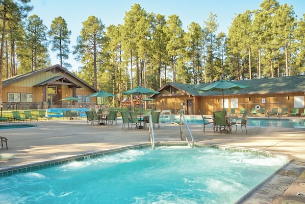 A heated pool