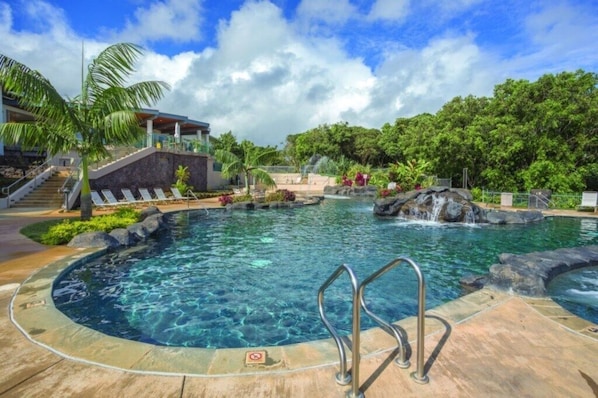 A heated pool